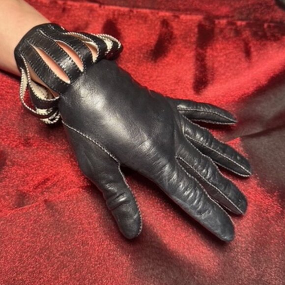 Vintage Ladies Leather Gloves Vintage 50’s-60’s Mint - Picture 2 of 15